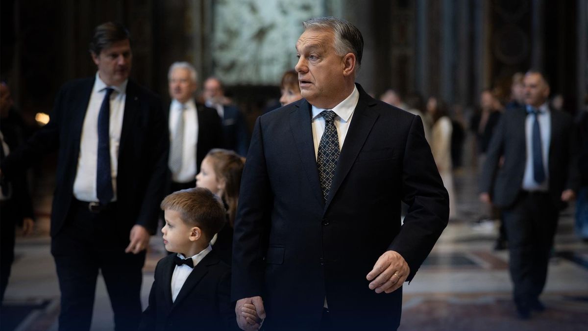 Nem egyedül érkezett meg Orbán Viktor XIV. Leóhoz: a miniszterelnök új fotót közölt a pápalátogatásról