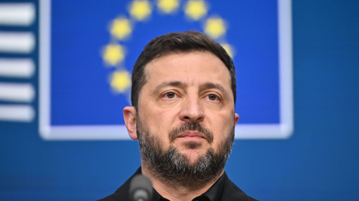 Ukrainian President Zelenskyy in Brussels ukrán fegyver