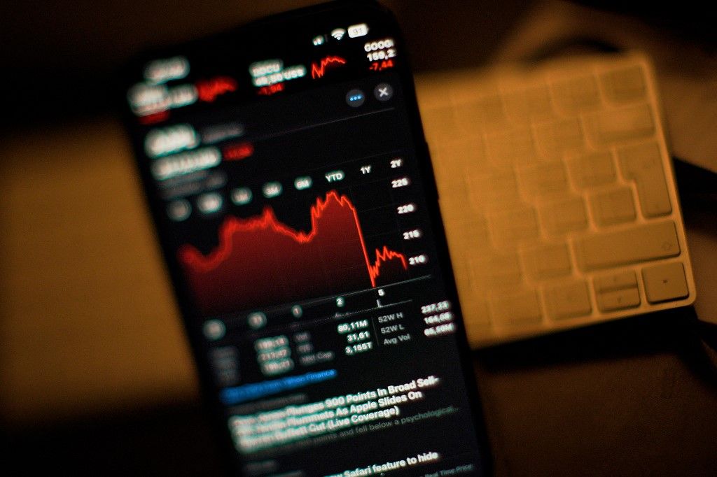 adóemelés US Stocks Plunge After Weak Economic Data Published