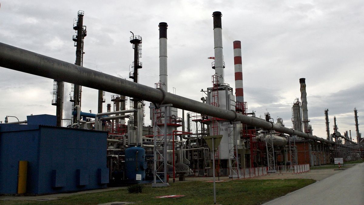 FILE PHOTO: The installations of oil refinery NIS is seen in the Serbian town of Pancevo pancsovai finomító nis, Mol