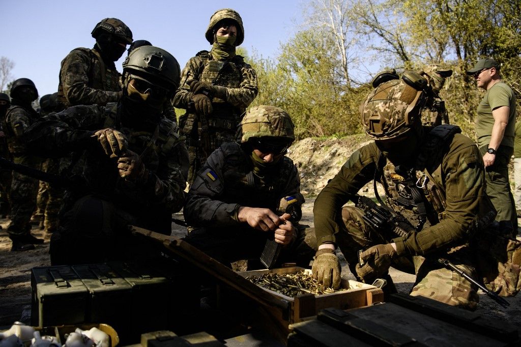 Servicemen Of The Siberian Battalion Of The Ukrainian Armed Forces International Legion Attend Military Exercises