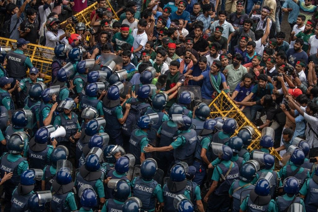 Protest In Dhaka banglades