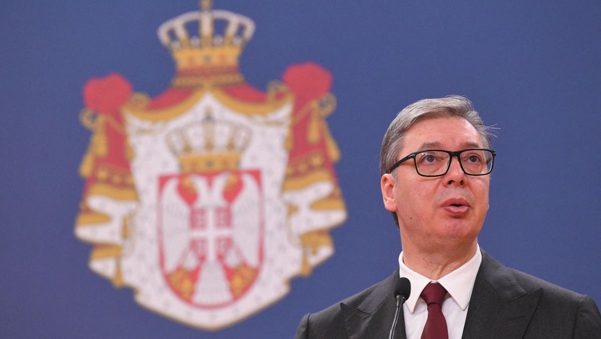 Ursula von der Leyen - Aleksandar Vucic meeting in Belgrade szerbia