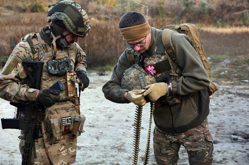 Ukraine's Khartiia Brigade Soldiers Go Through Shooting Drill In Kharkiv region