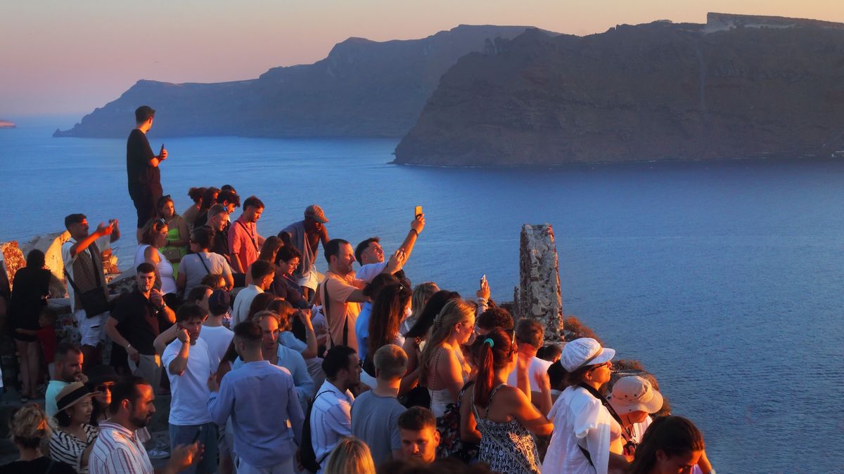 dél,Görögország, turista, turisták