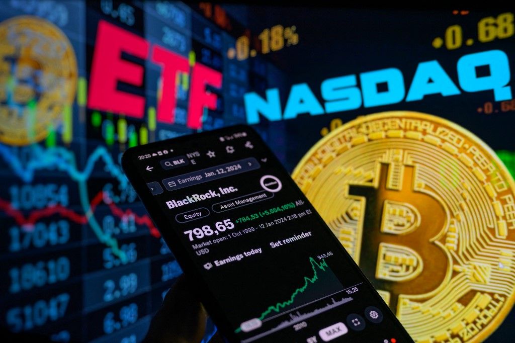 bitcoin Crypto ETF Stock - Photo Illustration