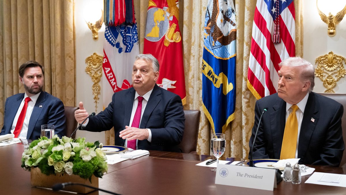 Hungarian PM Orban meets US president Trump