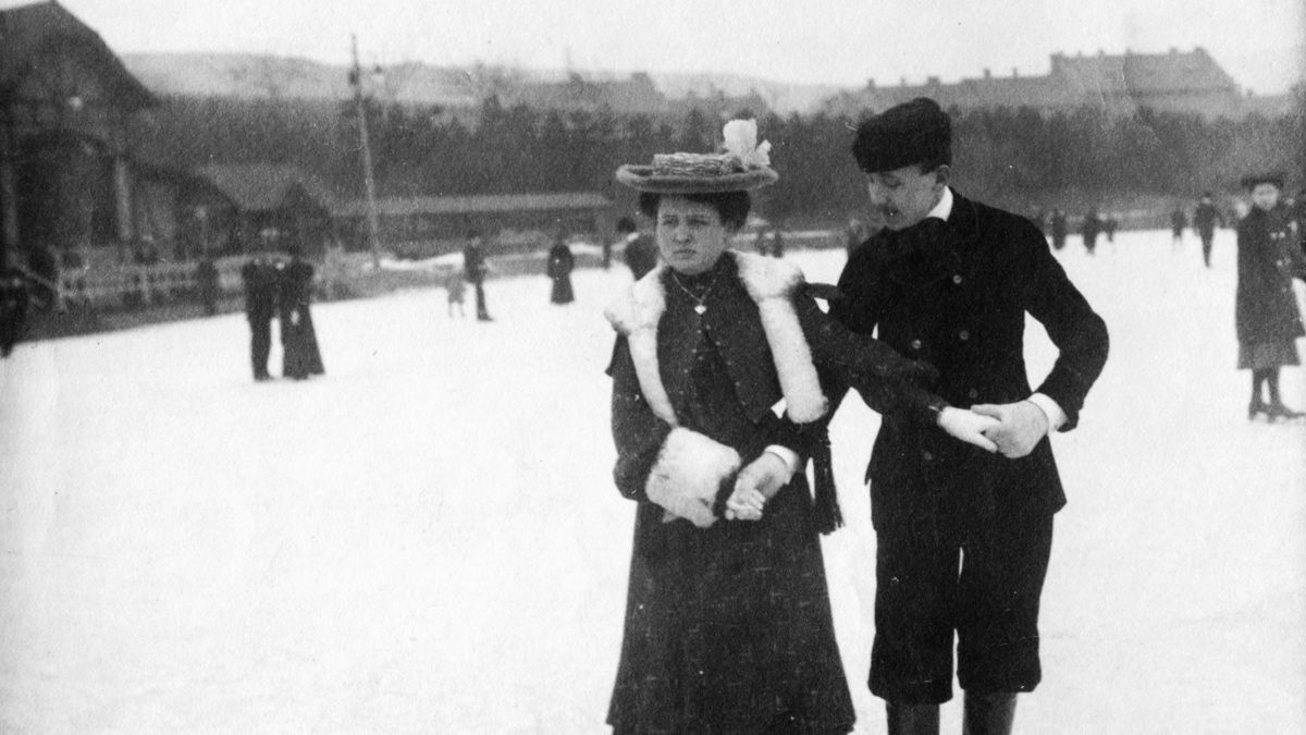 1910, Budapest, Széll Kálmán tér – a fák felett az ekkor Krisztina körút házainak tetőzete látszik (később e házak részben a Széll Kálmán térhez tartoznak). Fotó: Fortepan/Szabó Lóránt