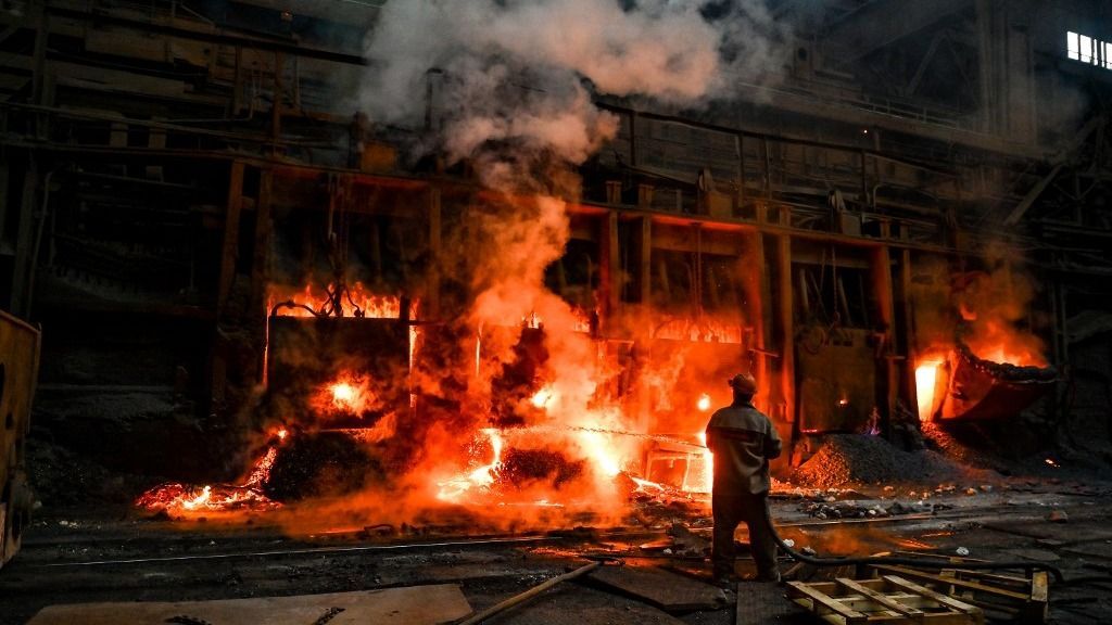 ukrajna orosz-ukrán háború ukrán gazdaság acélöntöde acél