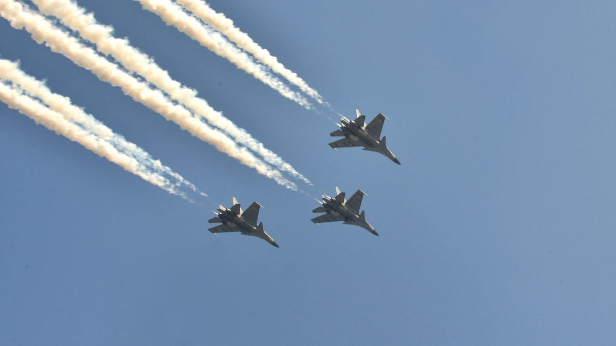 Indian Republic Day Parade in New Delhi orosz légierő su-30