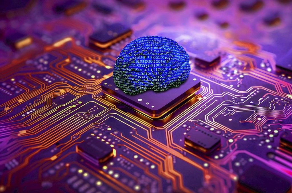 AI computing, conceptual illustration MI AI mesterséges intelligencia