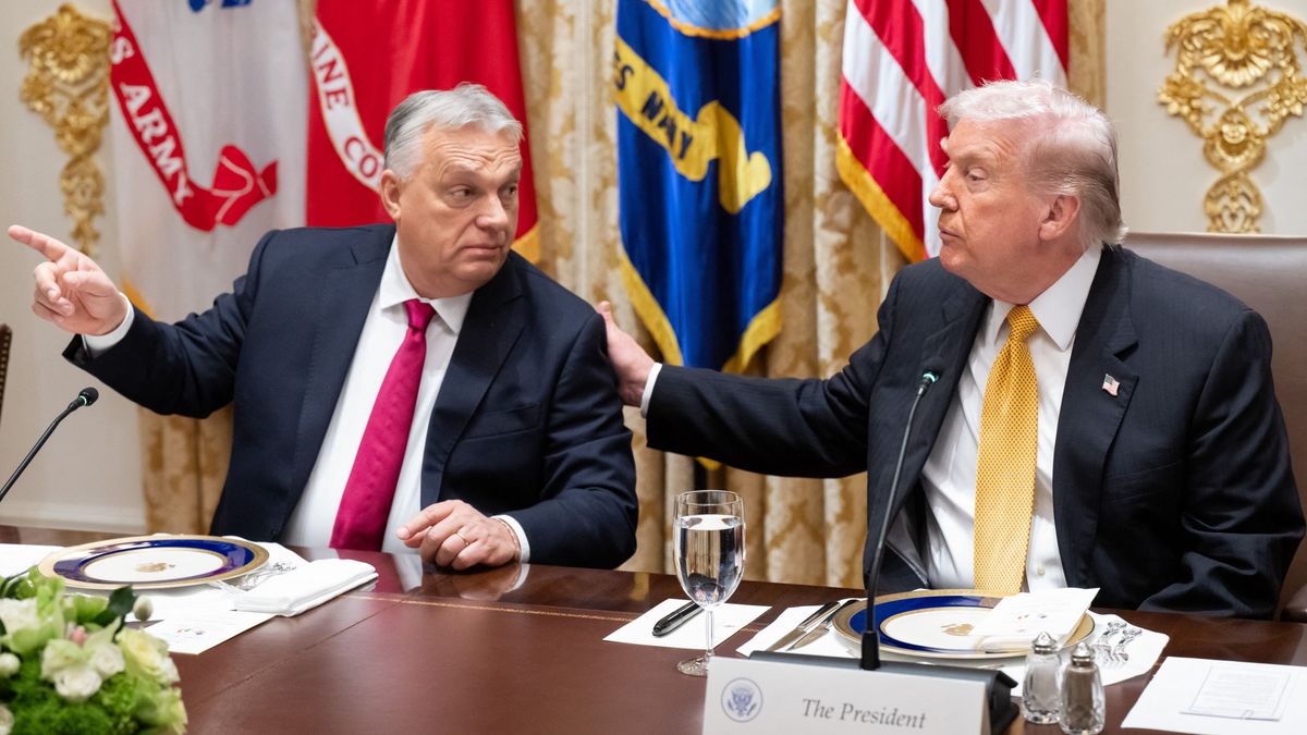 Hungarian PM Orban meets US president Trump szankció