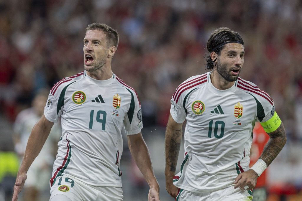 Hungary v Portugal - FIFA World Cup 2026 Qualifier magyar válogatott Varga Barnabás Szoboszlai Dominik futball labdarúgás