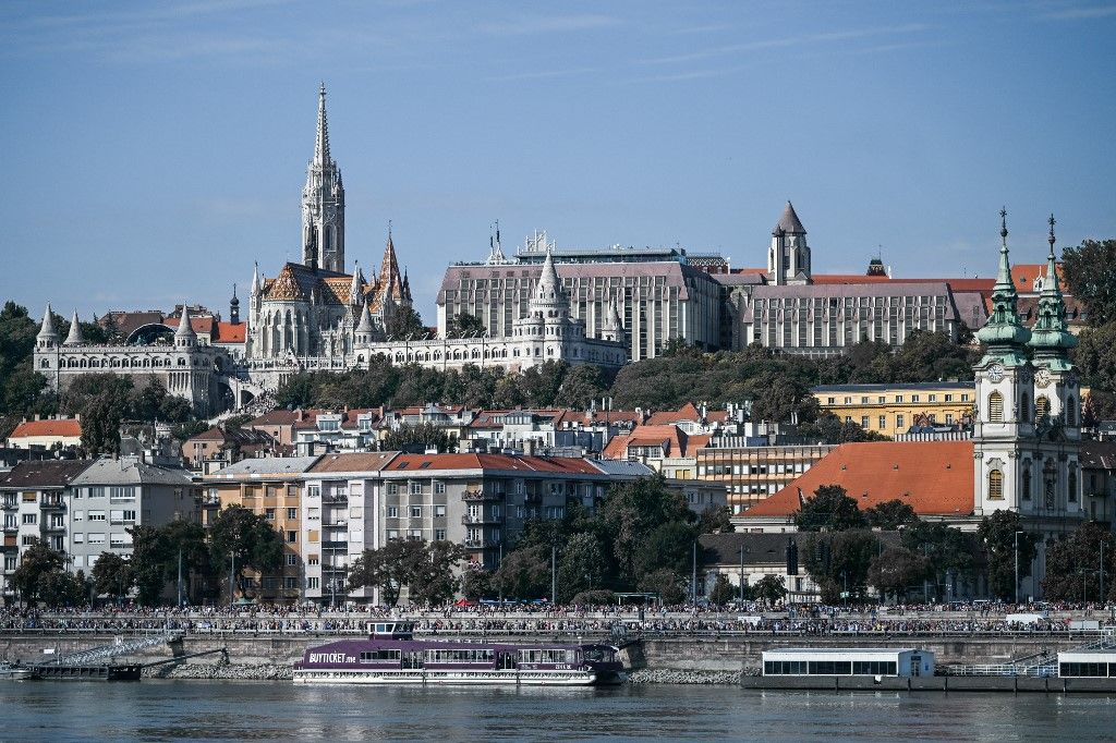 feltörekvő St. Stephen’s Day Commemoration In Budapest