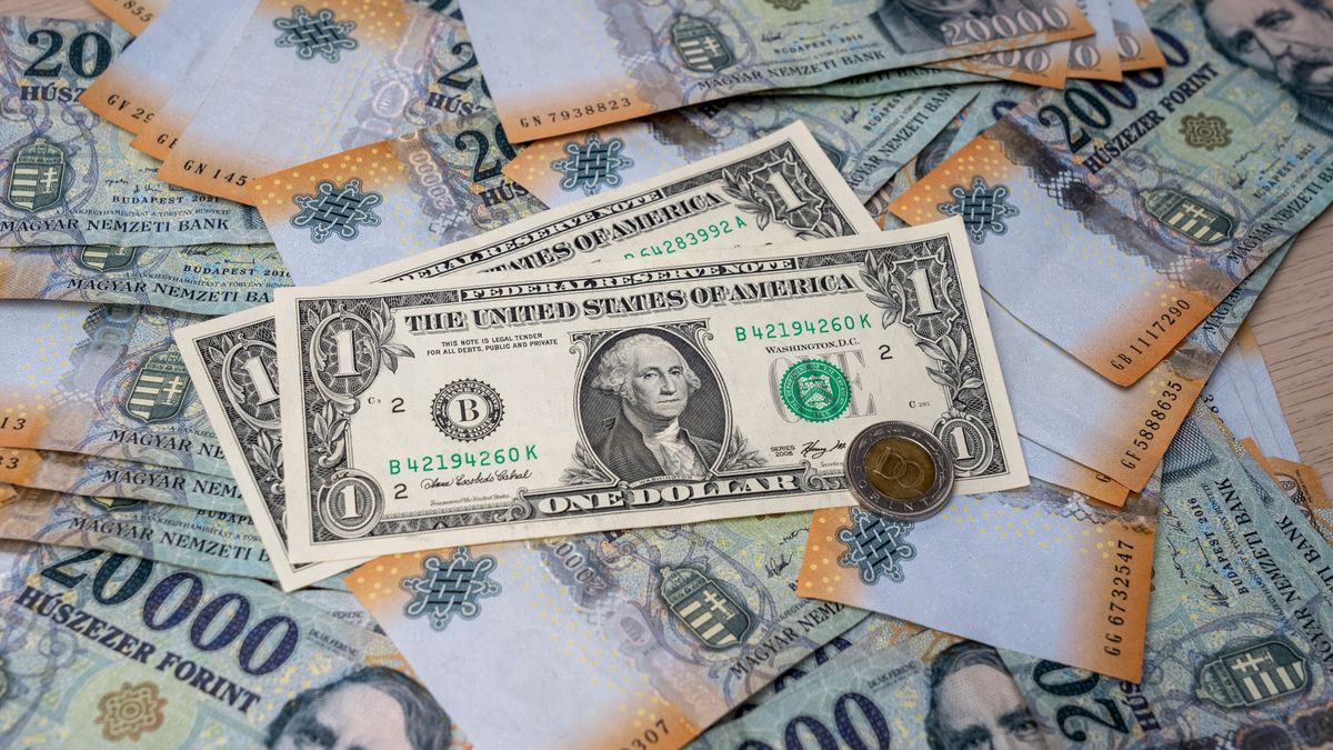 dollár, forint