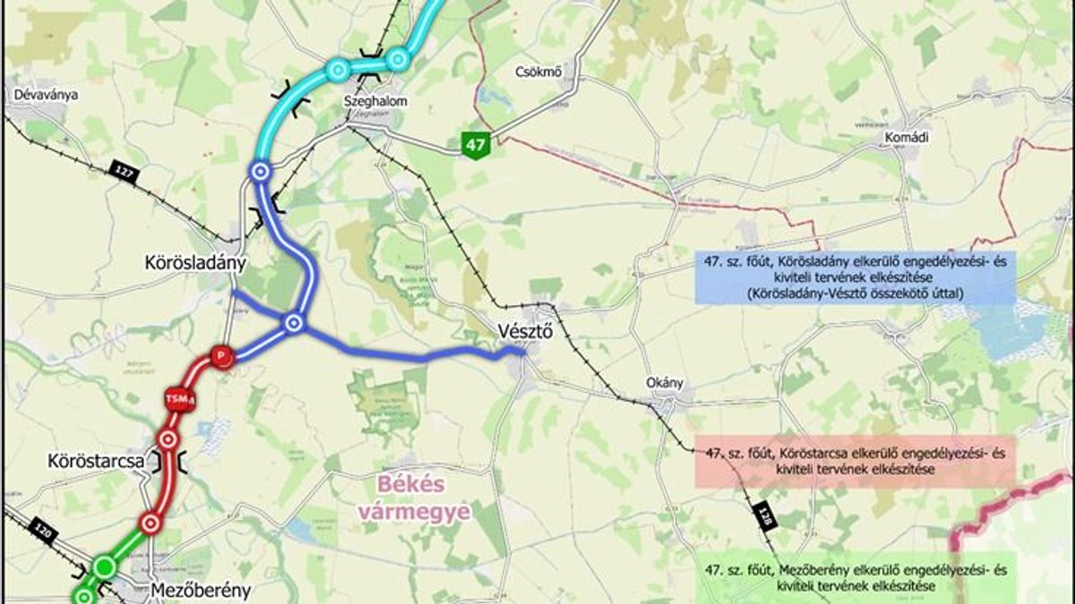 Nyilvánosságra hoztak Magyarország új gyorsforgalmi útjának a nyomvonalát: így kötik össze négy sávon a Dél-Alföldet Észak-Alfölddel – térkép 