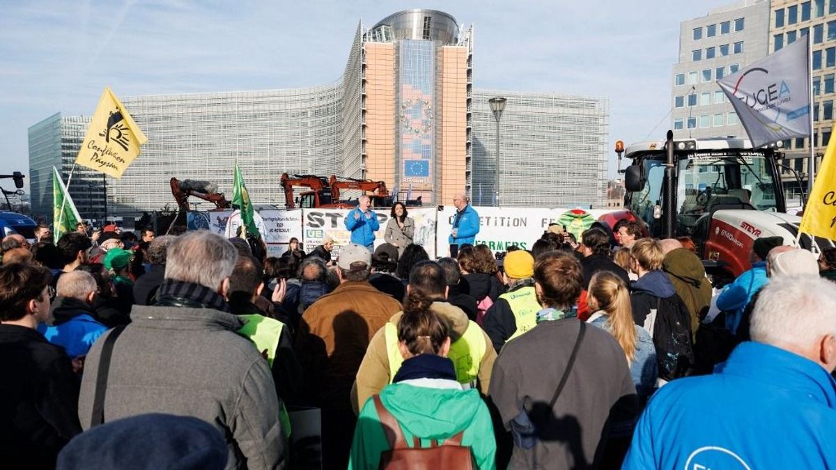 Tízezres gazdatüntetés Brüsszelben: miközben mindenki az orosz vagyonra figyelt, ellepték a traktorok az utcákat, felsorakoztak a rendőrök – videó