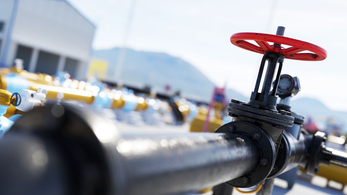 Gas,Tap,With,Pipeline,System,At,Natural,Gas,Station.,Industry. magyar-szerb kőolajvezeték