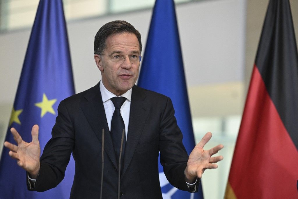Mark Rutte - Friedrich Merz press conference in Berlin Ez a mondat bekerül a történelem könyvekbe: a NATO-főtitkár közölte, „mi vagyunk Oroszország következő célpontja” – tudja a háború kitörésének dátumát