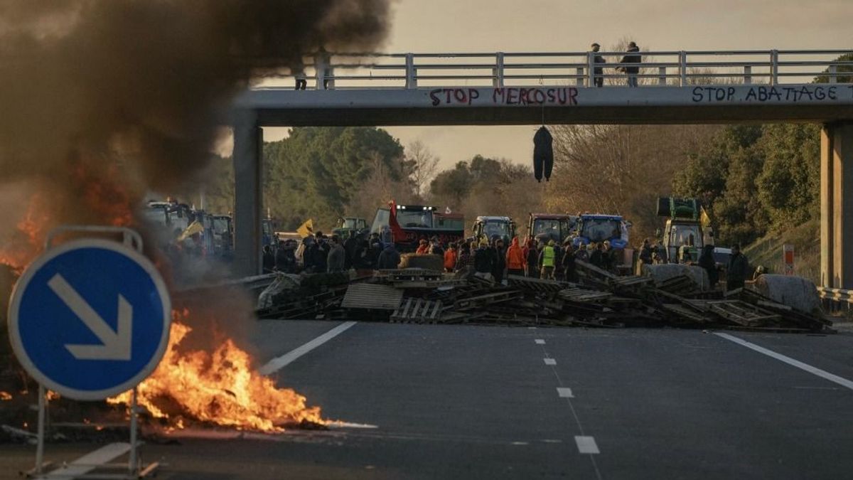 Fellázadtak a gazdák az unió legnagyobb tagállamában, blokád és trágya az autópályákon, koporsó az elnöknek: már könyörög nekik a kormány – videó 