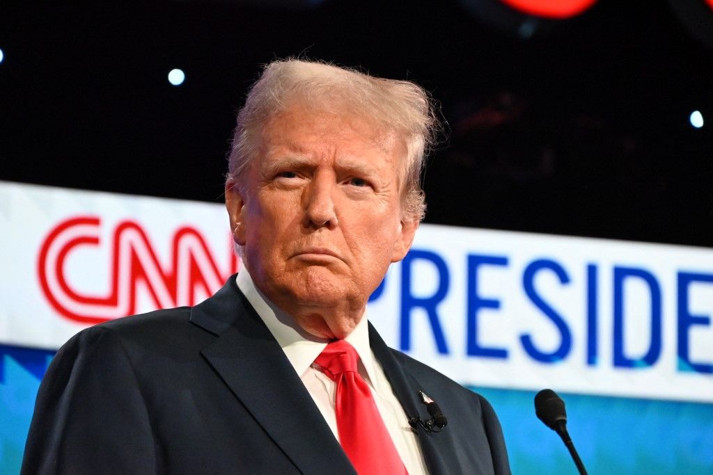 Former US President Donald J. Trump And US President Joe Biden At The 2024 CNN Presidential Debate