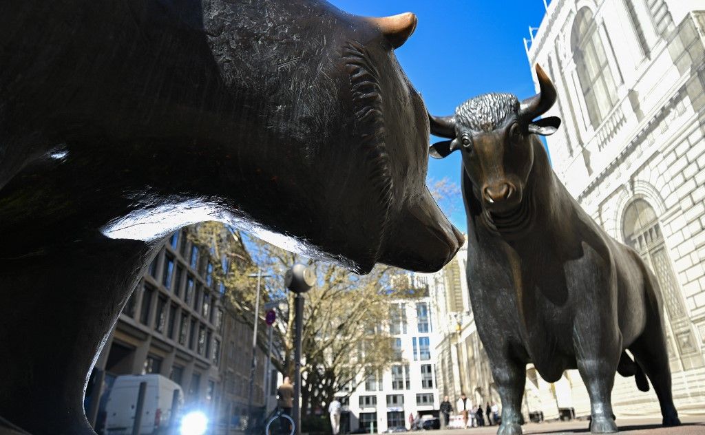 Stock exchange in Frankfurt am Main bika medve részvénypiac