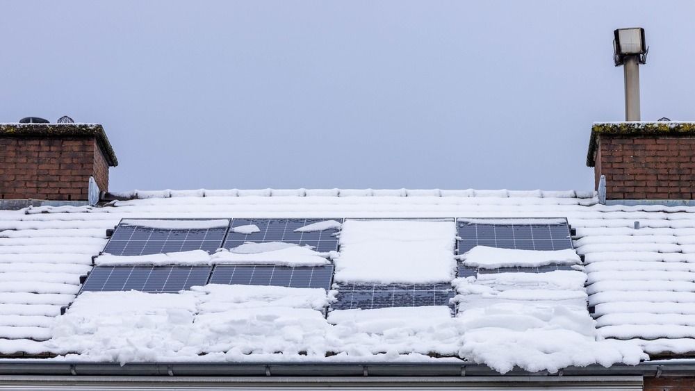 napelem, napelem télen, hó