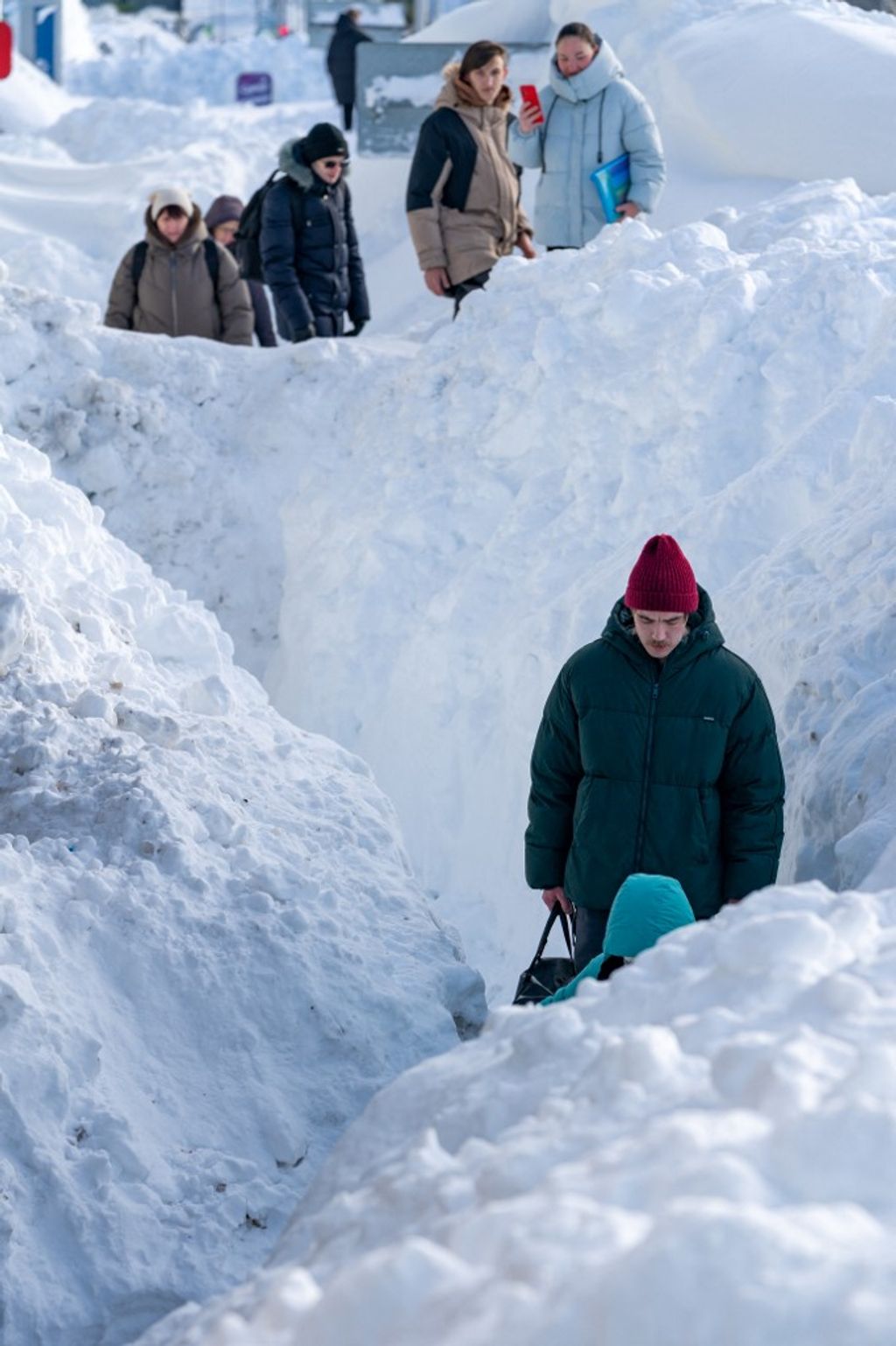 KAMCHATKA, RUSSIA - JANUARY 19: People walk among snow labyrinth as Kamchatka Peninsula has experienced the heaviest snowfall in the last 30 years in Russia on January 19, 2026. Alexander A. Piragis / Anadolu (Photo by Alexander A. Piragis / Anadolu via A