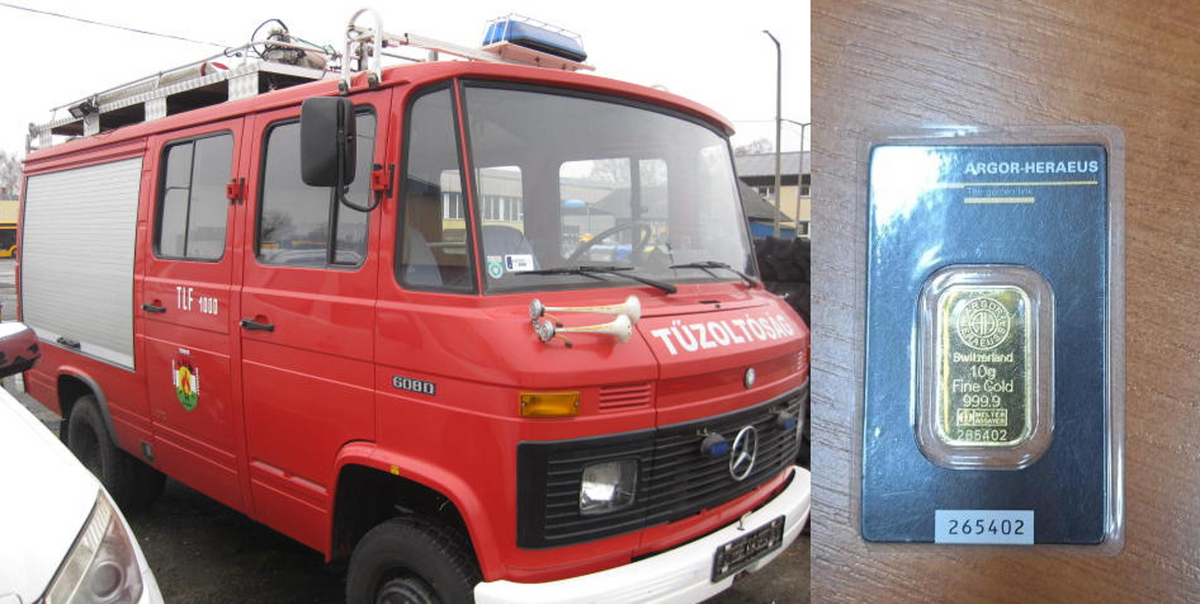 Megint leesik az állunk, olyan autók vannak a NAV árverésén: az elkobzott tűzoltóautó csak a kezdet, de Mercedes cirkálóját is