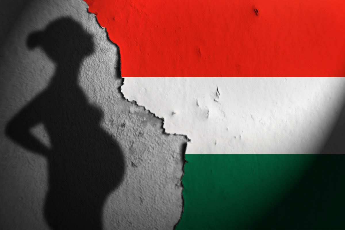 népesség Shadow,Of,A,Pregnant,Woman,In,Hungary.,Population,In,Hungary.