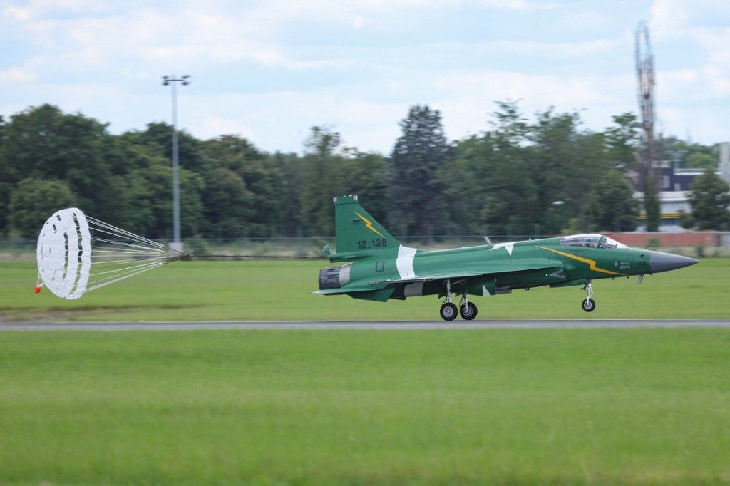 PAC Kamra JF-17 Thunder Fighter Jet At Paris Air Show 2019