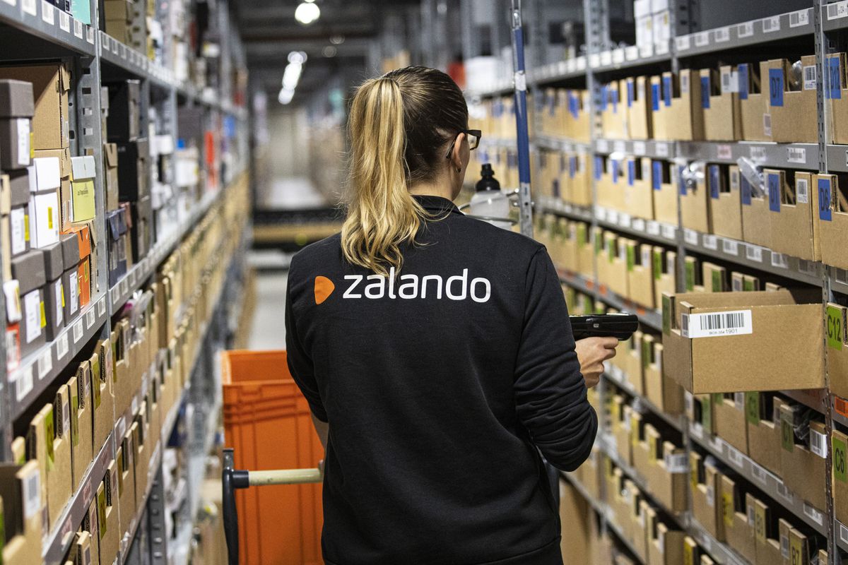 A Zalando logistics center in Erfurt, Germany.