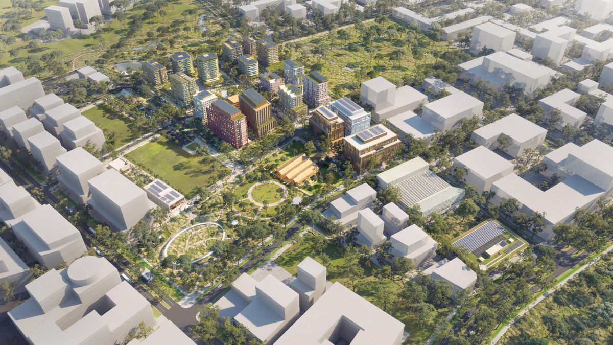 A városban 10 ezer új otthont, zöldterületeket és négy nagyobb közösségi központot is létesítenek Fotó: Skidmore, Owings & Merrill