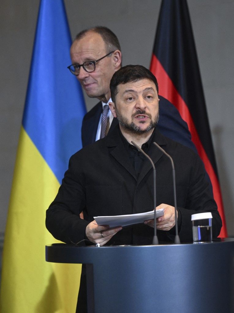 Ukrainian President Volodymyr Zelenskyy in Germany