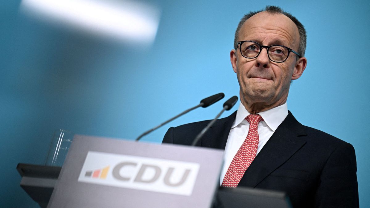 FILE PHOTO: German Chancellor Merz holds a press conference in Berlin