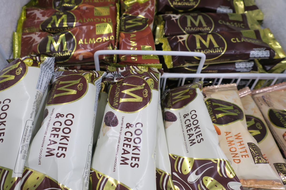 Selangor.malaysia.01.10.2021.,Assorted,Magnum,Ice,Cream,,Magnum,Is,A,Belgian,Brand