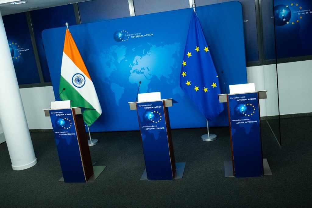 BRUSSELS-EUROPEAN-UNION-FOREIGN-AFFAIRS-INDIA India Európai Unió szabadkereskedelem szabadkereskedelmi egyezmény övezet