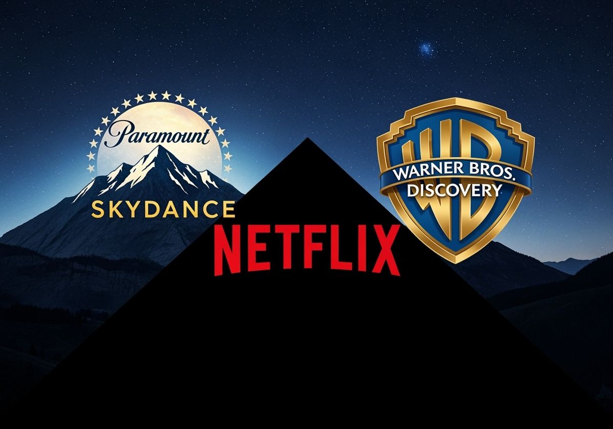 An,Image,That,Combines,The,Logos,Of,Paramount,Skydance,,Netflix