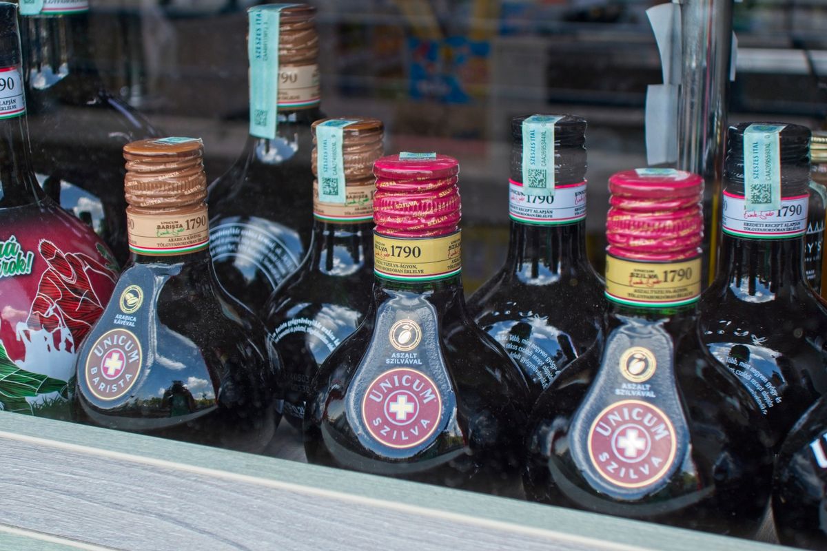 Budapest,,Hungary,–,July,10,,2024.,Bottle,Of,Unicum,Szilva Zwack