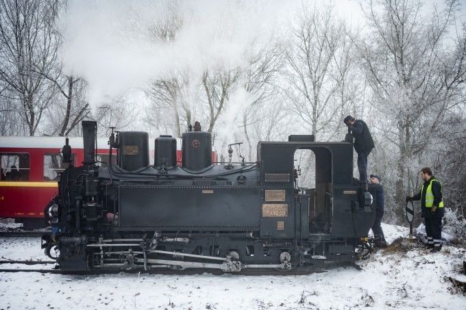 A MÁV Gyermekvasút nyílt napjának egyik főszereplője