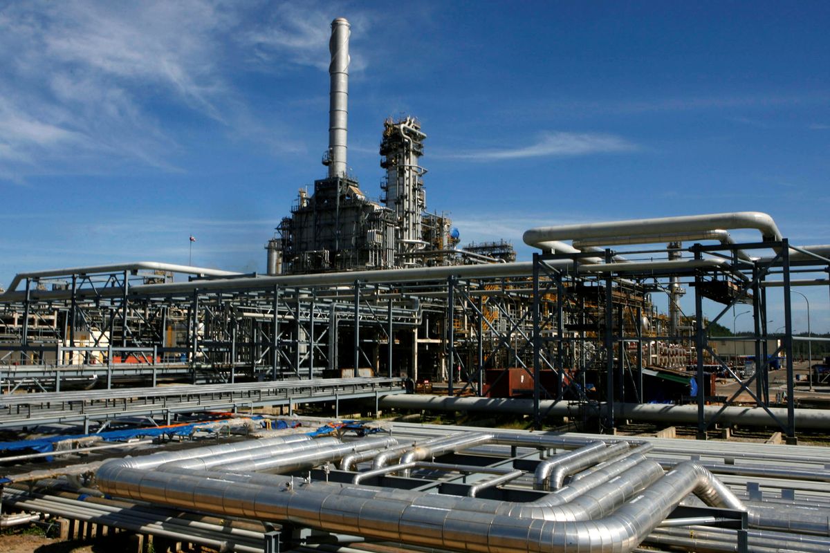 Dung Quat oil refinery is seen in Vietnam's central Quang Ngai province