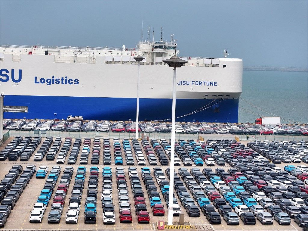 Nearly 5,000 Chinese-made cars shipped to UK from Lianyungang