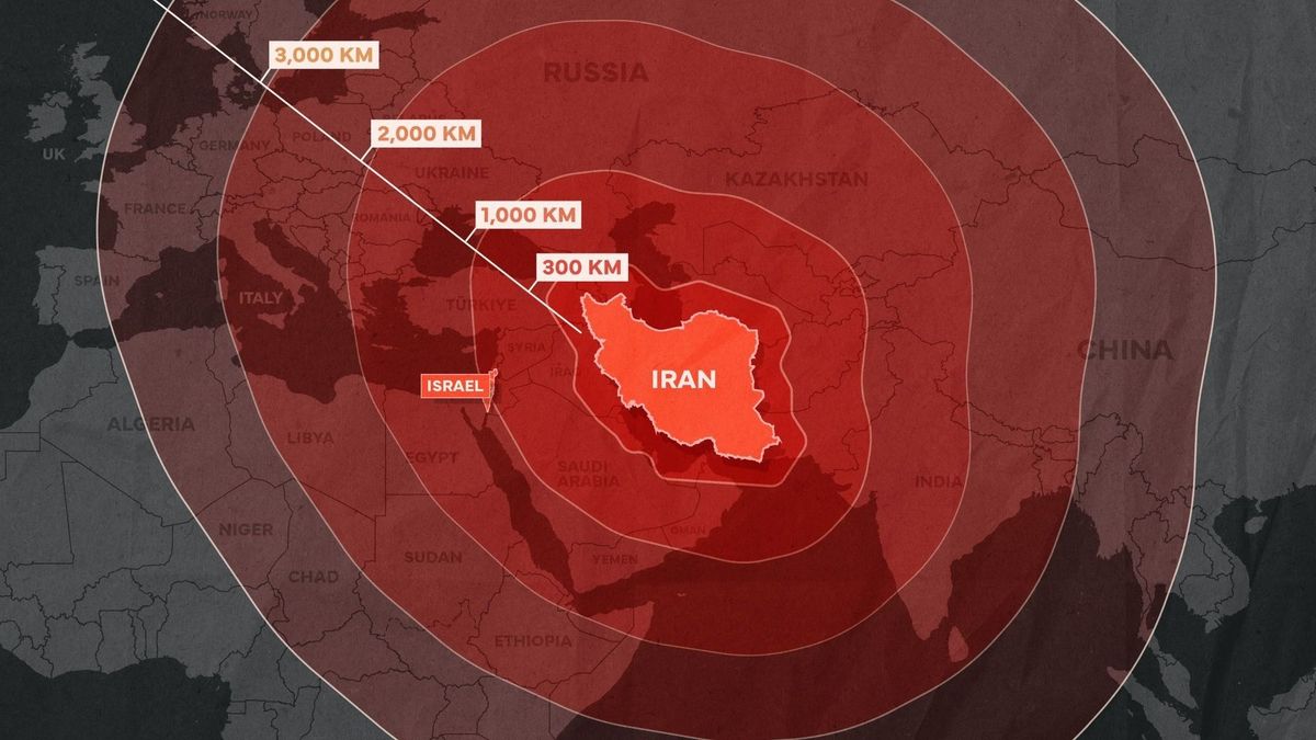 Félelmetes térképet tettek közzé: Magyarország is veszélyben, az iráni rakéták hatótávolságán belül van Budapest 