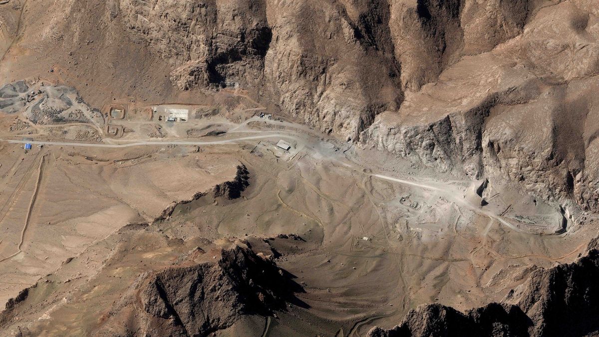 Az iszfaháni telephely lenne Irán negyedik ismert urándúsító üzeme. Fotó: Satellite image ©2026 Vantor / AFP /