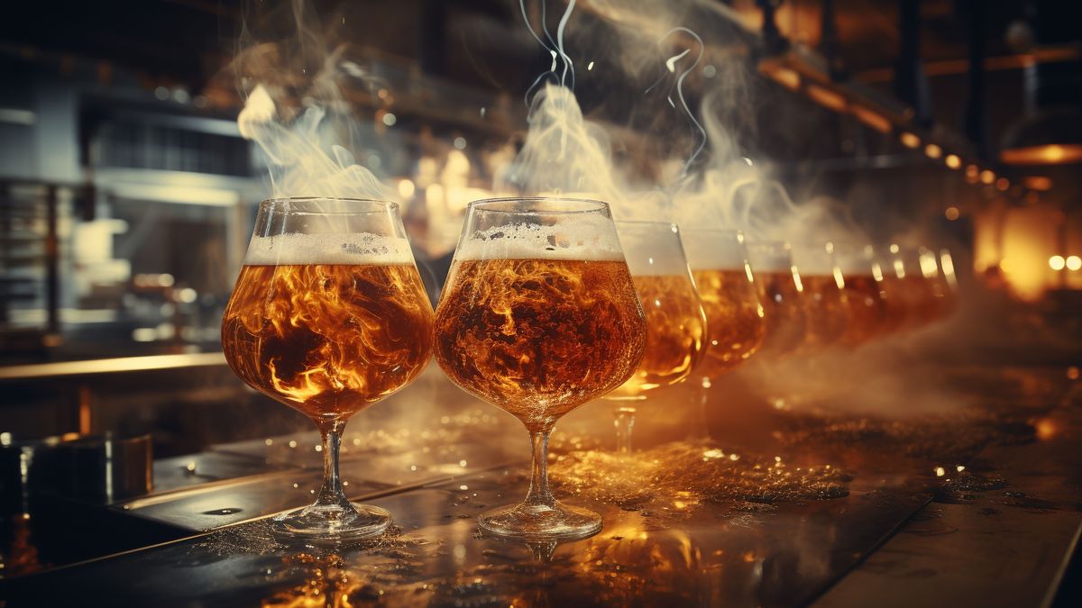 Smoky Beer Glasses sör, szeszesital