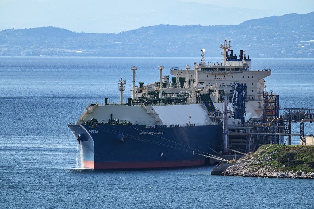 Egyptian LNG Unloaded At Revithoussa Terminal Near Athens