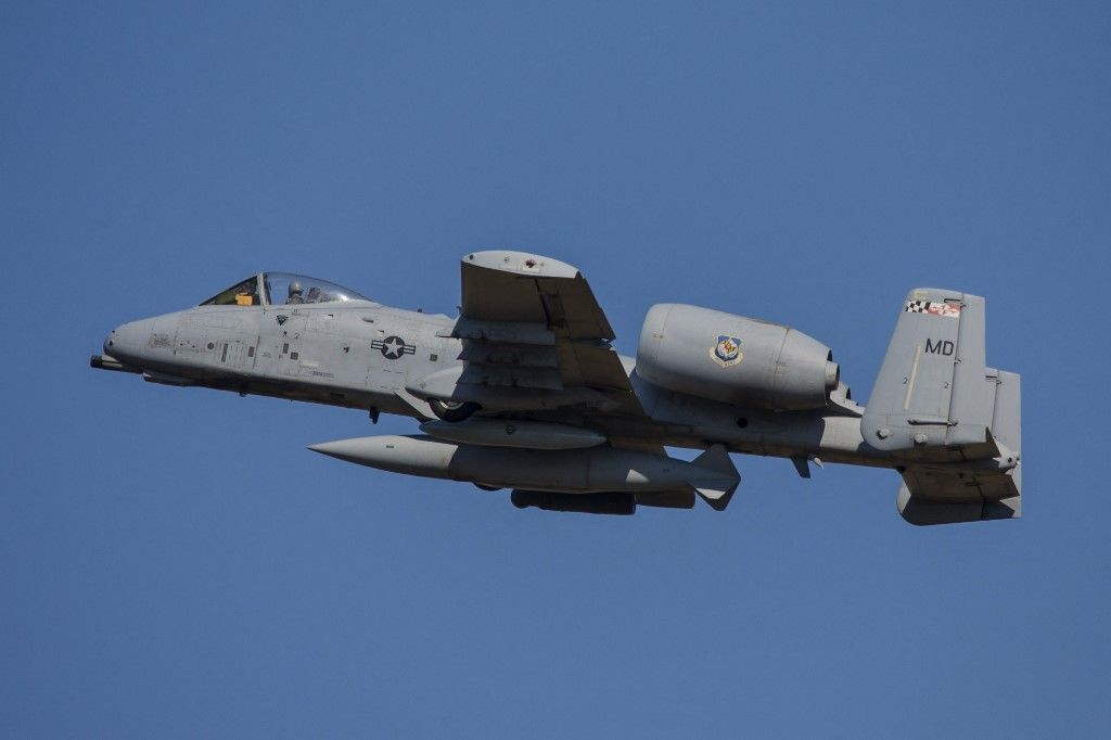 An A-10C aircraft of the Maryland Air National Guard