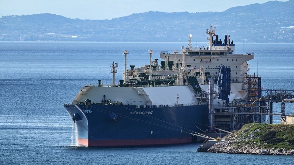 Egyptian LNG Unloaded At Revithoussa Terminal Near Athens
