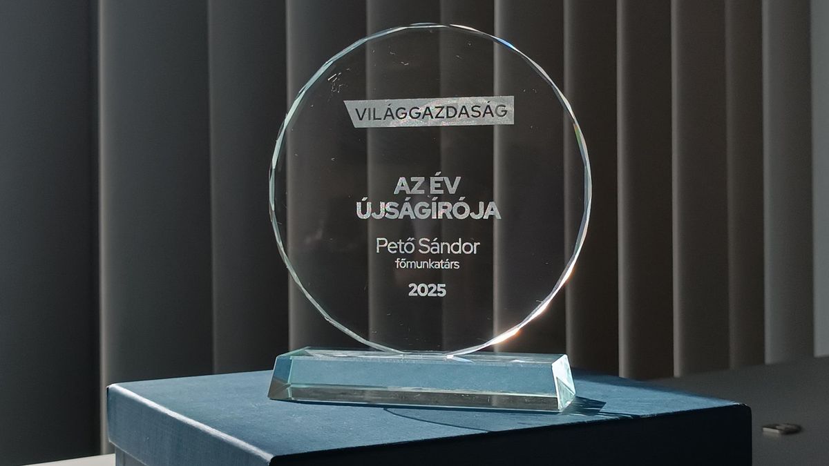 Az év újságírója: Pető Sándor kapta a Világgazdaság legrangosabb elismerését 2026-ban 