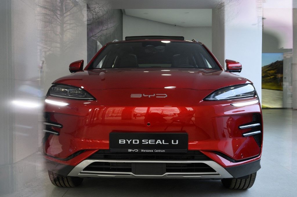 Chinese Carmaker BYD Shop In Warsaw.